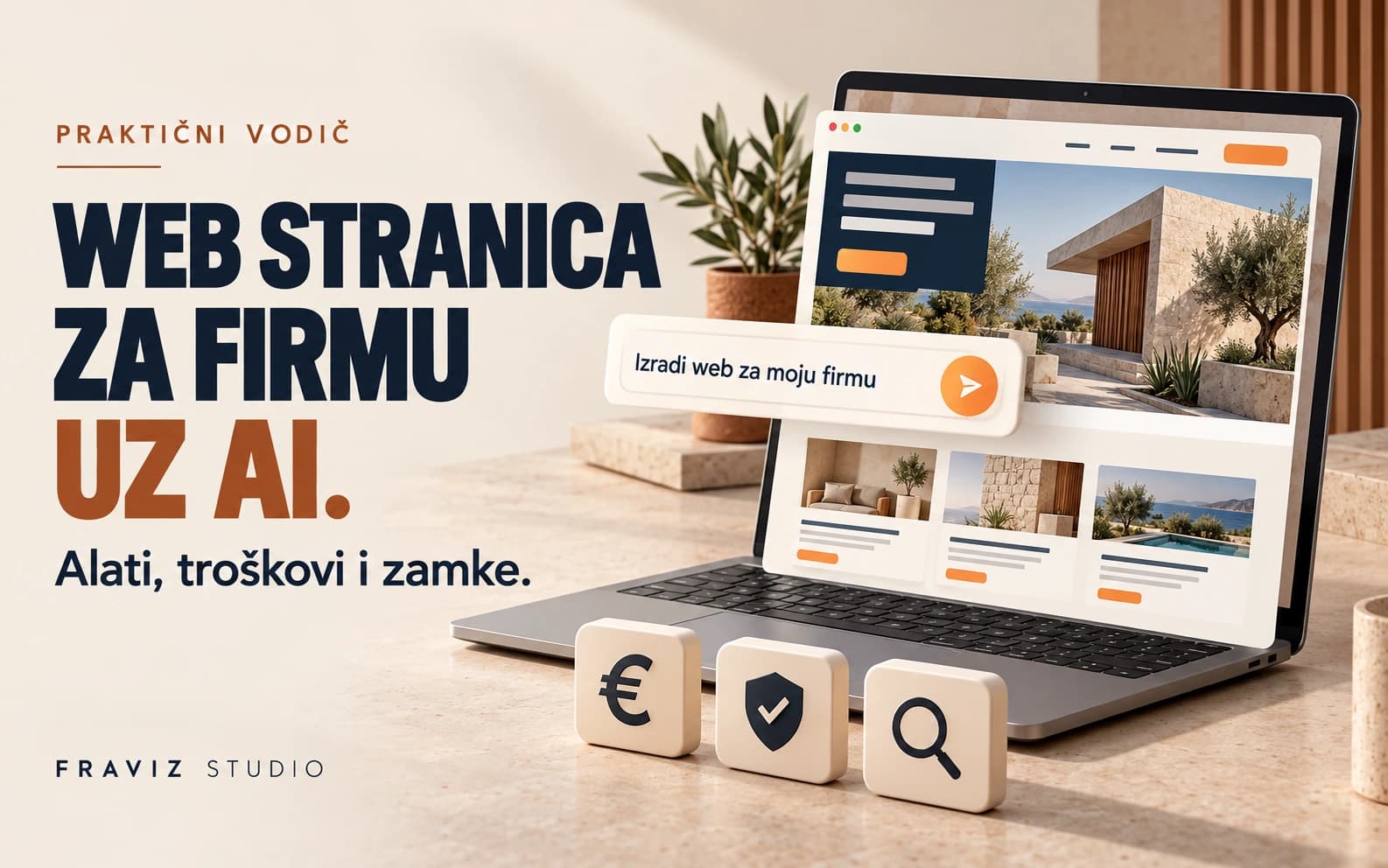 Praktični vodič: web stranica za firmu uz AI, alati, troškovi i zamke